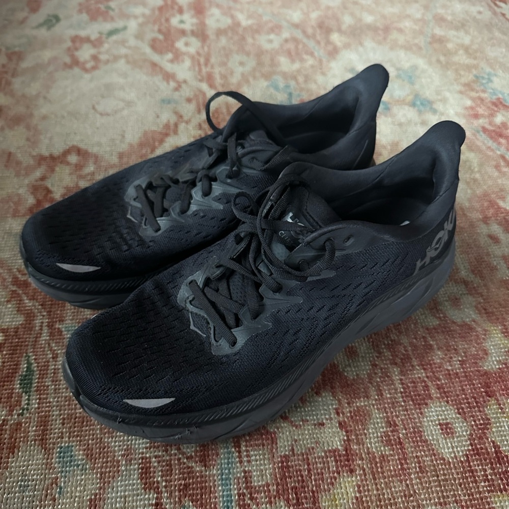 Hoka Clifton Black Running Shoes
